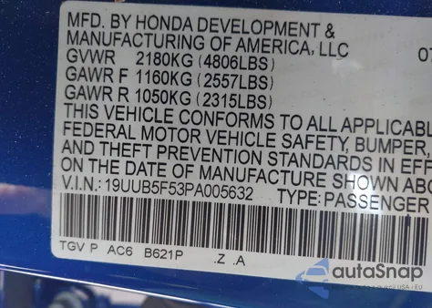 2023 Acura Tlx A-Spec Package z USA, uszkodzony, nr VIN 19UUB5F53PA005632